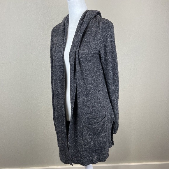 Barefoot Dreams Cardigan Women Small CozyChic Gray RESORT CARDI Knit Sweater‎ - Picture 5 of 10